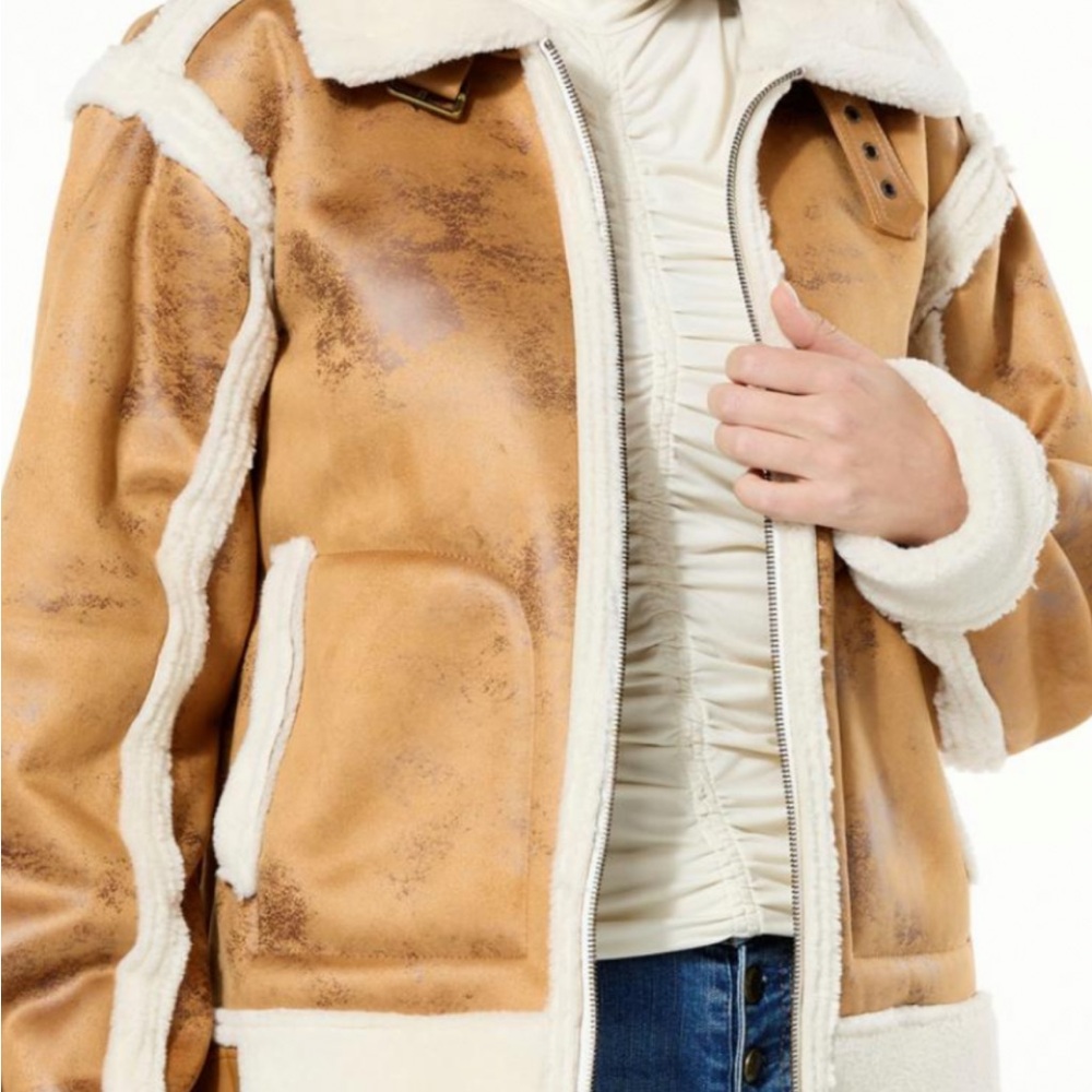 Women's Tan faux suede   Jacket